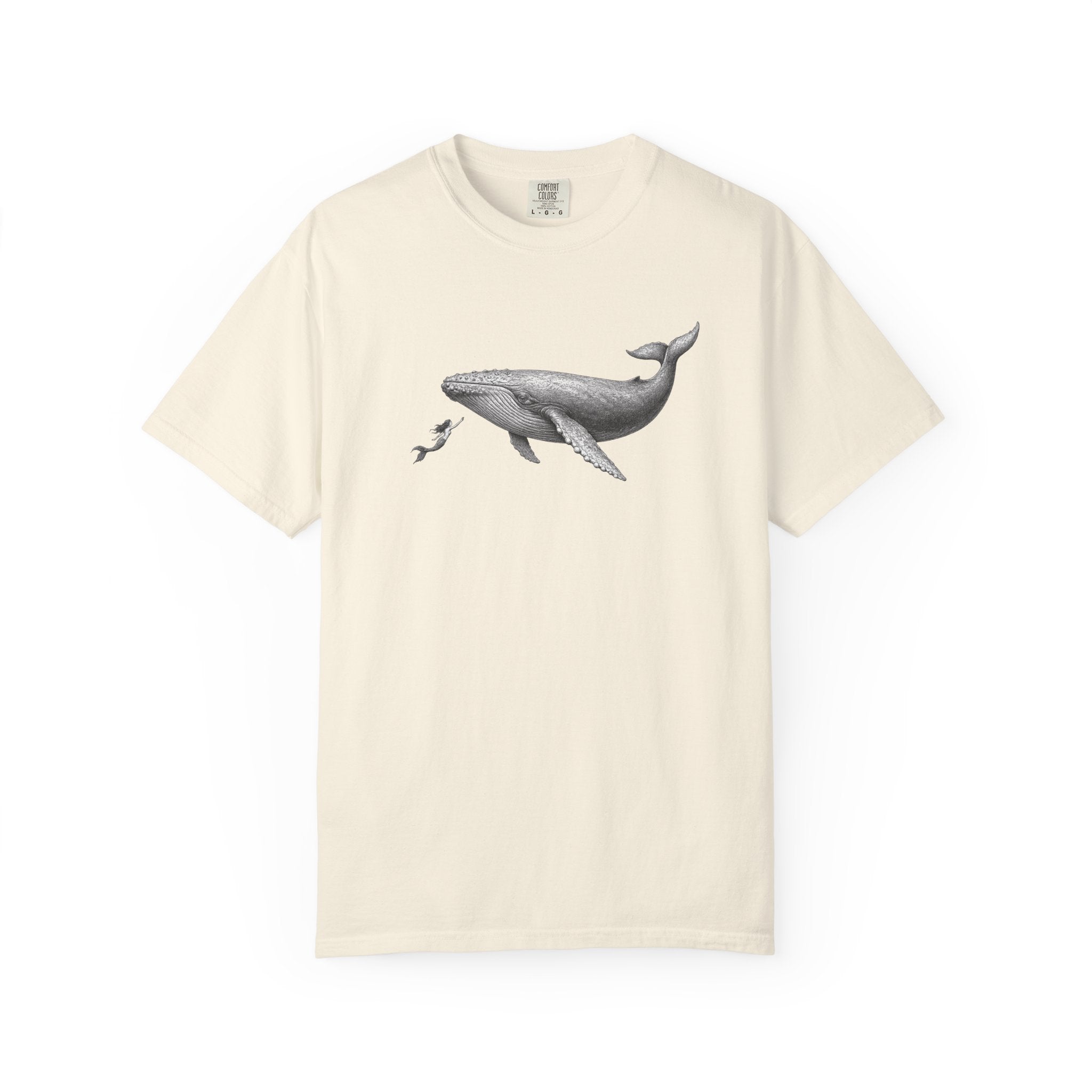Whale & mermaid T-Shirt — Ocean Life Tshirt
