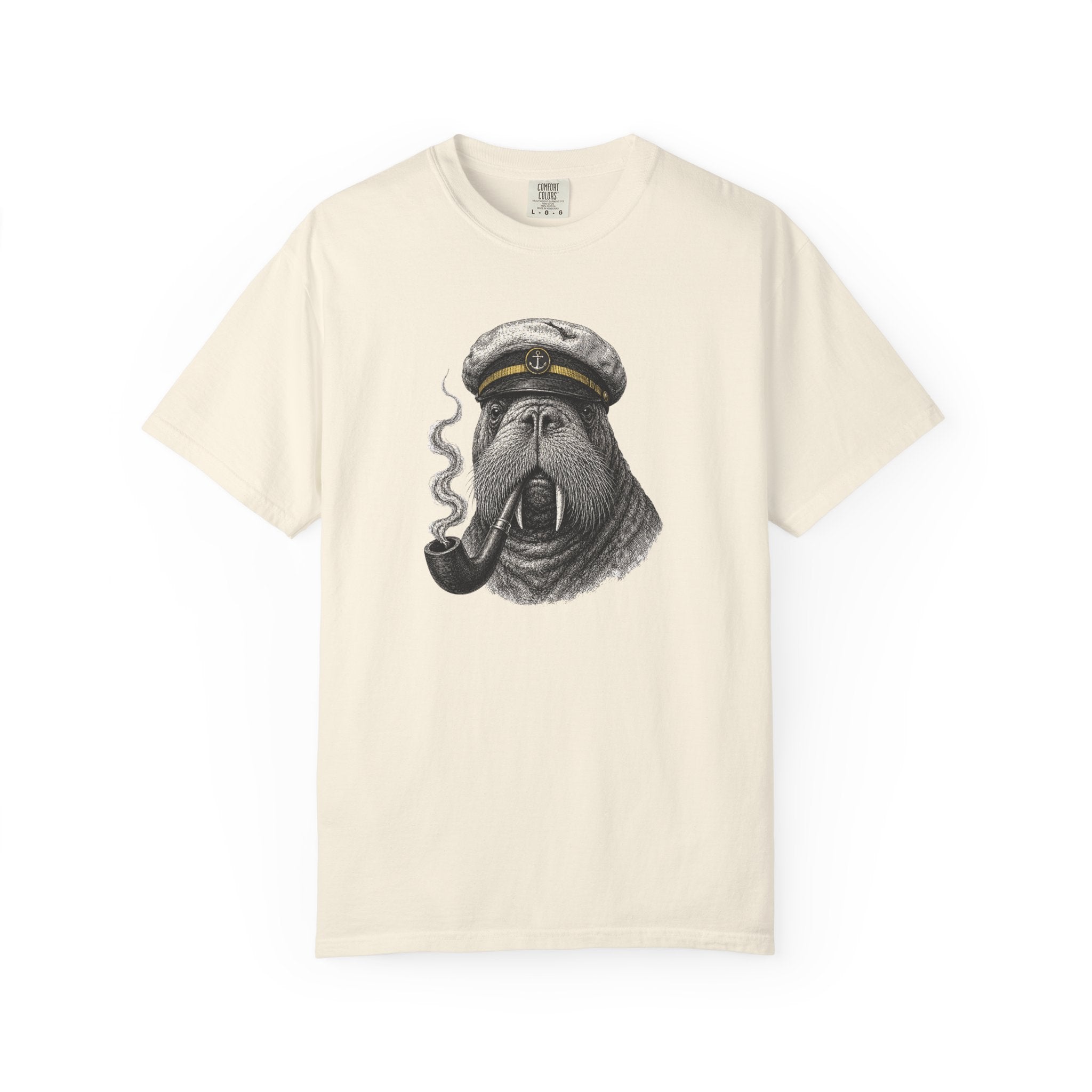 Captain Walrus T-Shirt — Ocean Life Tshirt Design