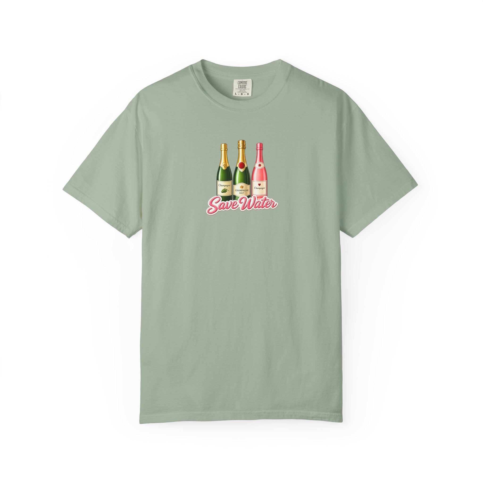 Save Water Champagne T-Shirt — Graphic Tee