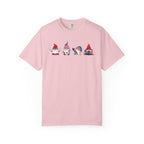 Patriotic Gnomes T-Shirt | American Flag Gnome Trio Tee