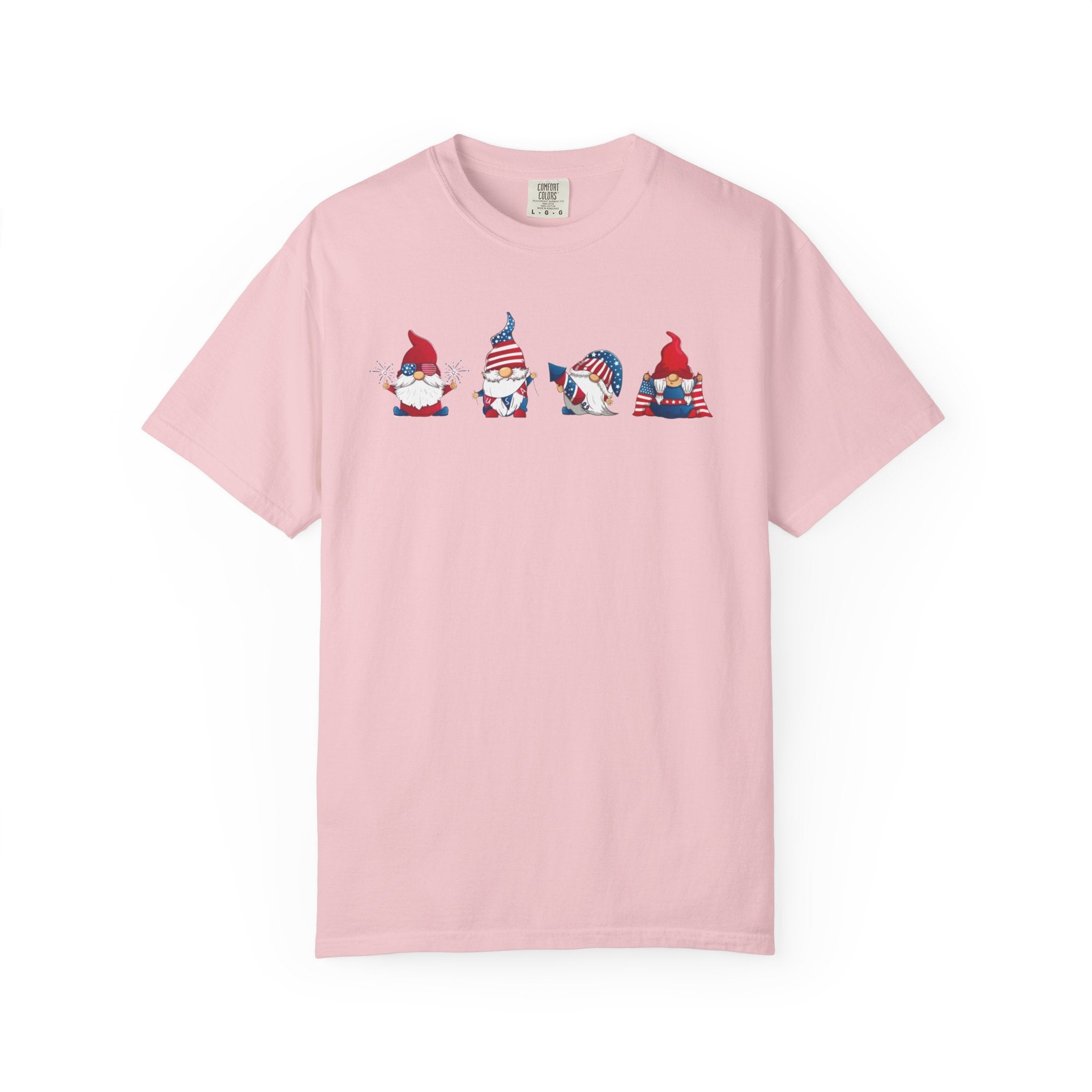Patriotic Gnomes T-Shirt | American Flag Gnome Trio Tee