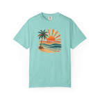 Boho Sunset Palm Beach T-Shirt —  Tropical Sunset Graphic Tee