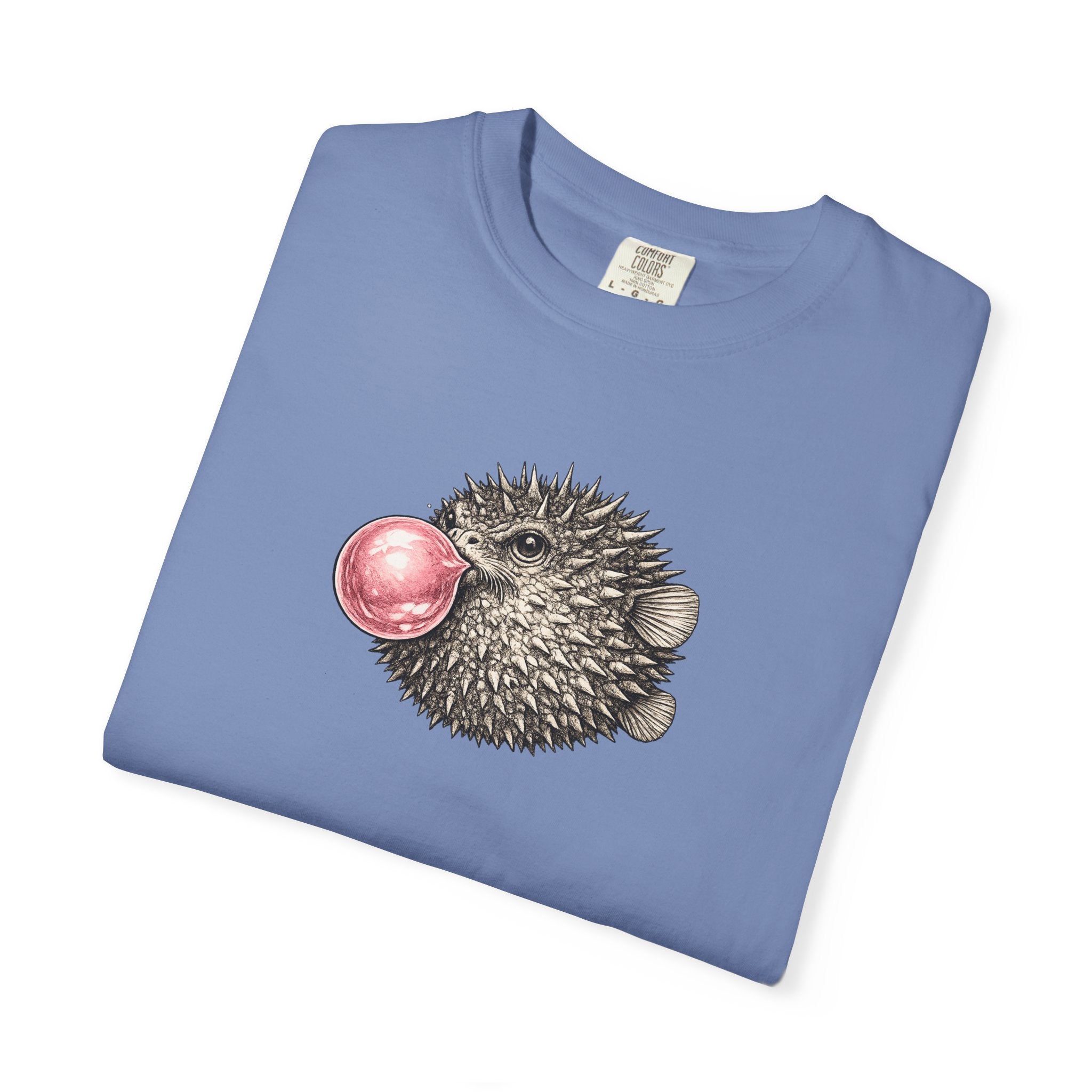 Pufferfish Blowing Bubble T-Shirt- Open Life Graphic Tshirt