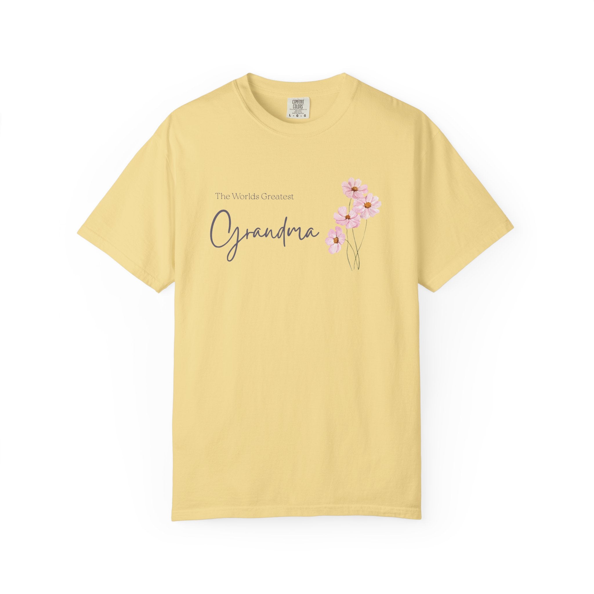 Worlds Greatest Grandma  T-Shirt — Grandma Floral Tshirt
