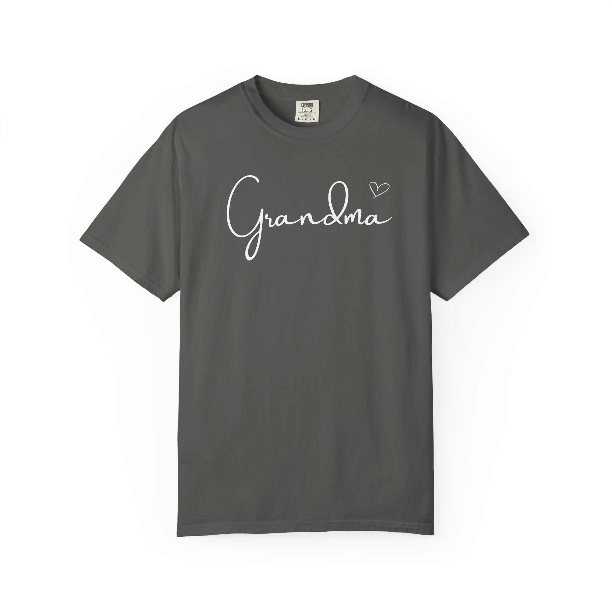 Grandma Script T-Shirt —  Heart Grandma Tshirt
