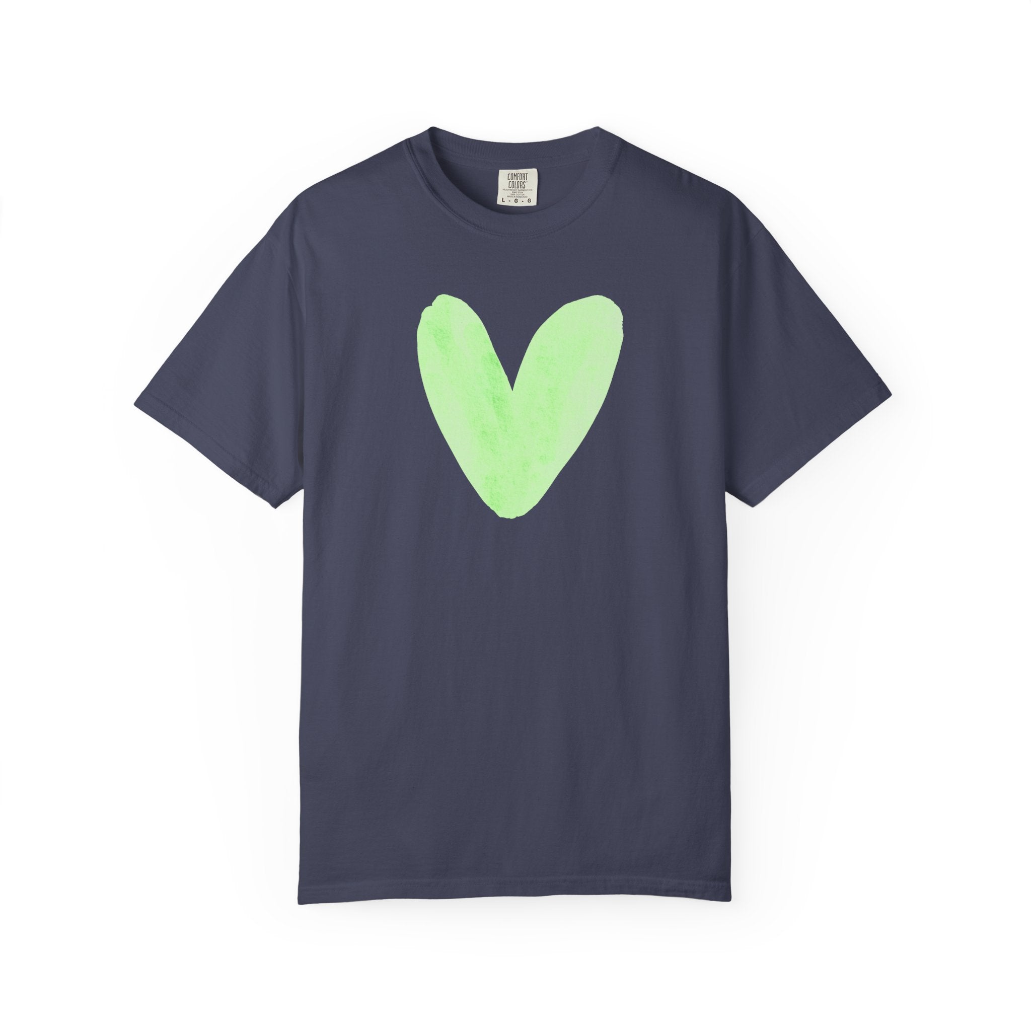 Heart Painted Graphic T-Shirt — Heart Tee for Casual Everyday Wear