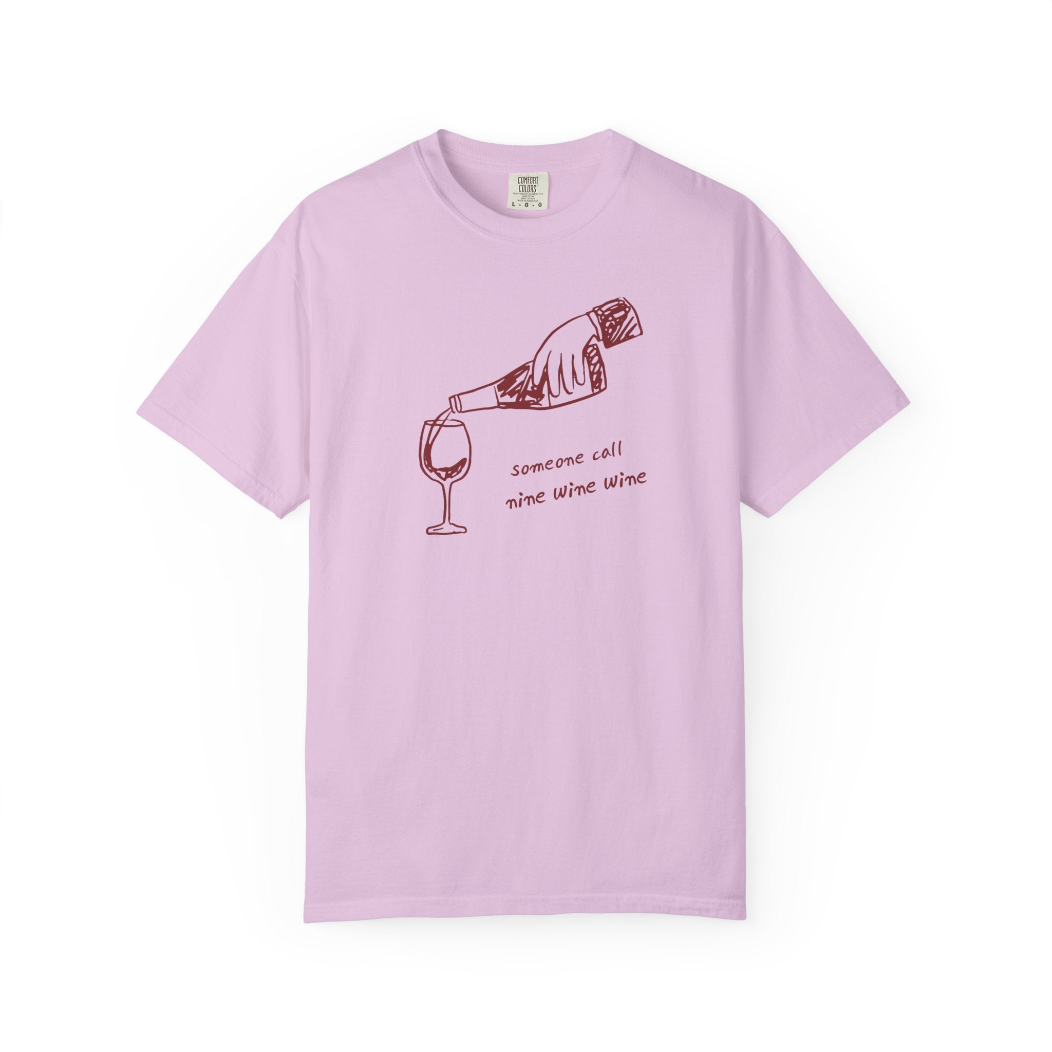 "Someone Call Wine Wine" T‑Shirt — " Casual Graphic Tee for Wine Lovers
