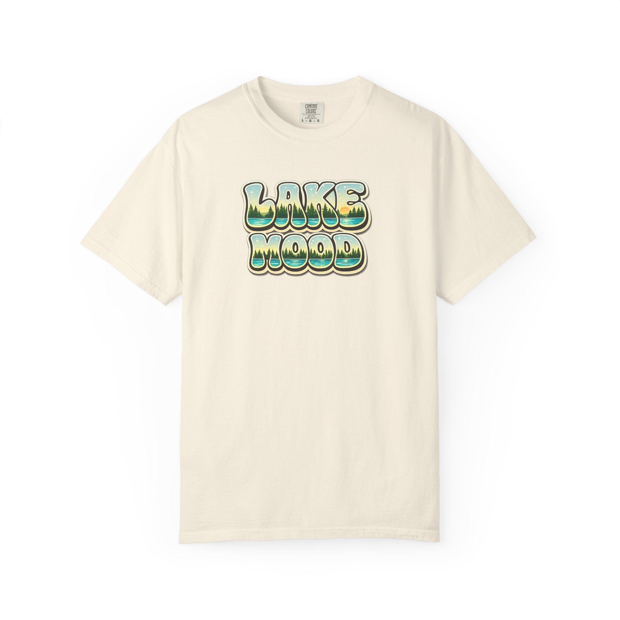 Lake Mood T-Shirt — Retro Bubble Letter Graphic Tee