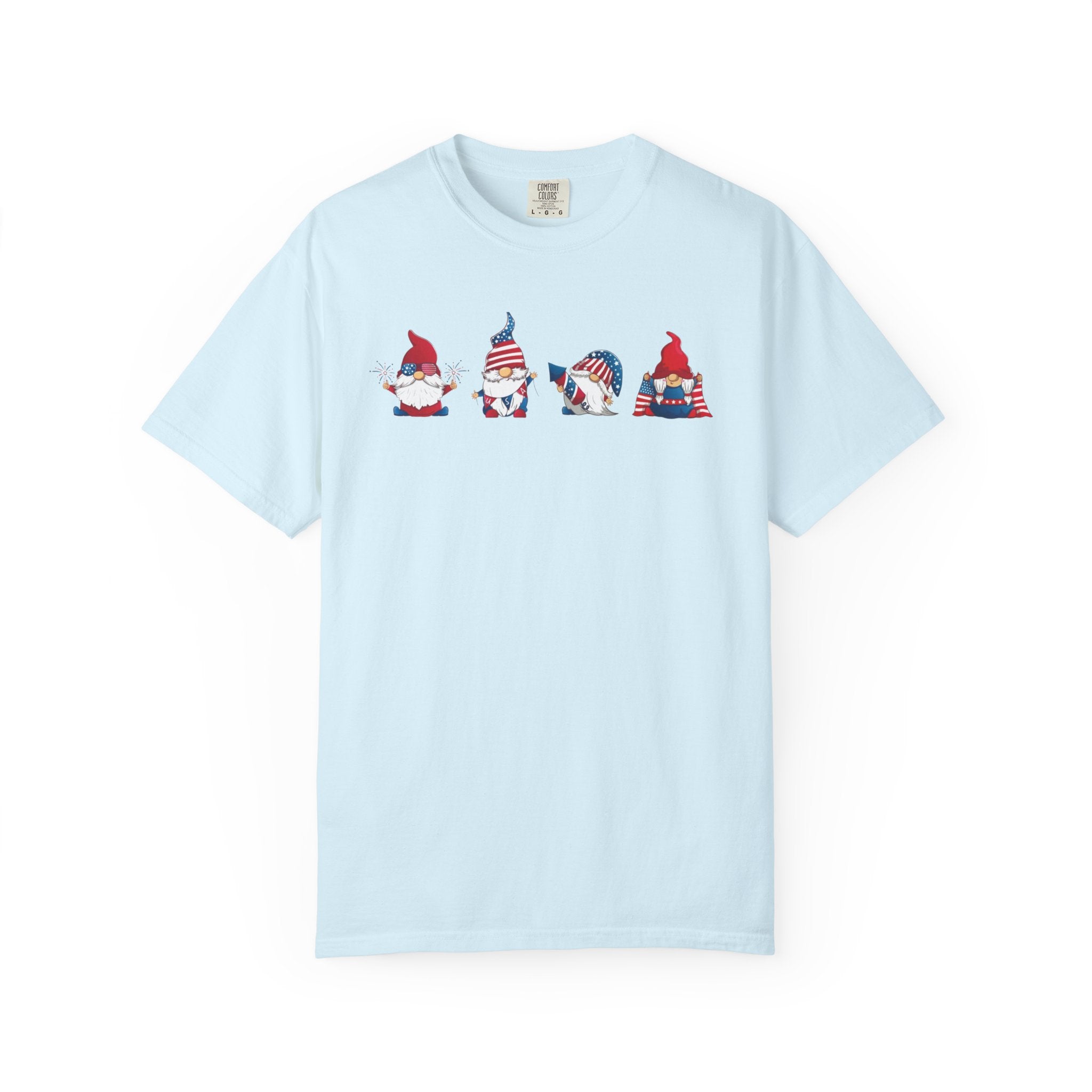 Patriotic Gnomes T-Shirt | American Flag Gnome Trio Tee