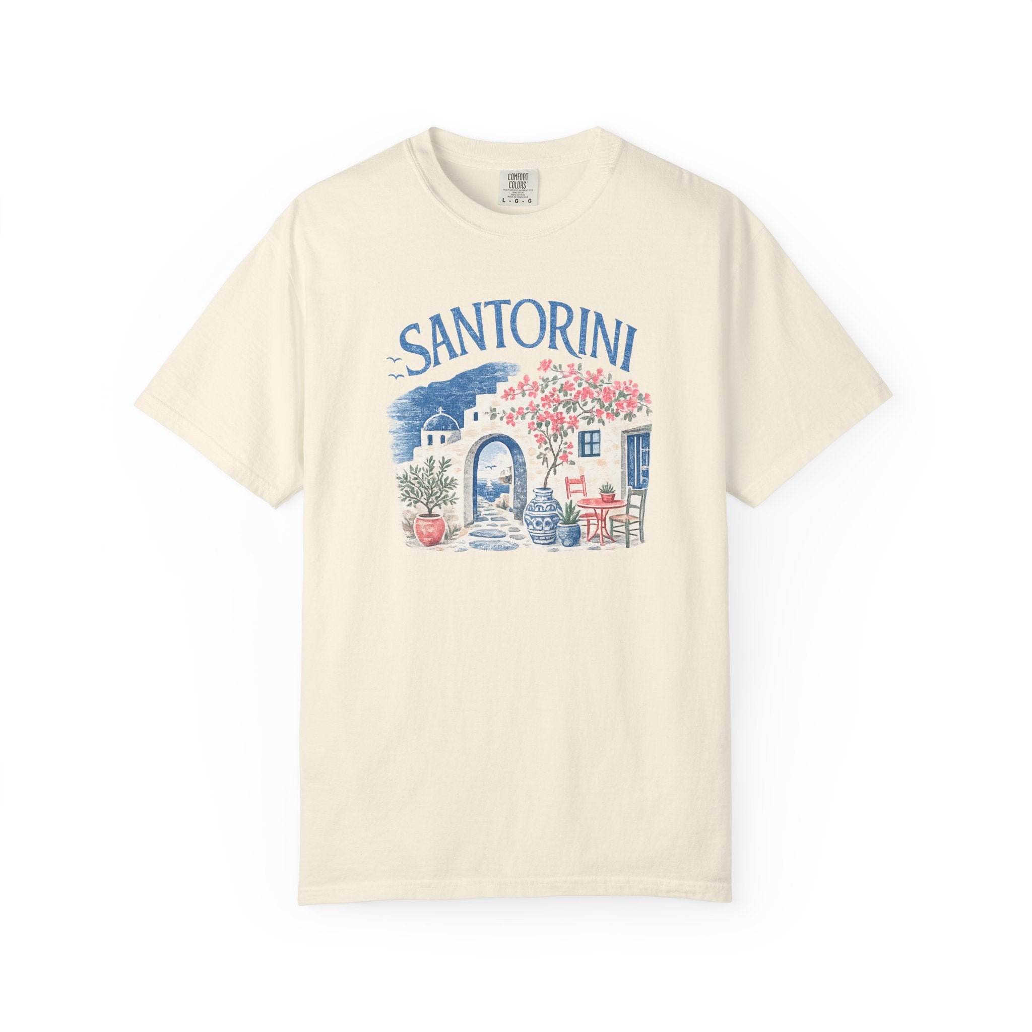 Santorini Scenic T-Shirt — Greek Island Vacation Tee