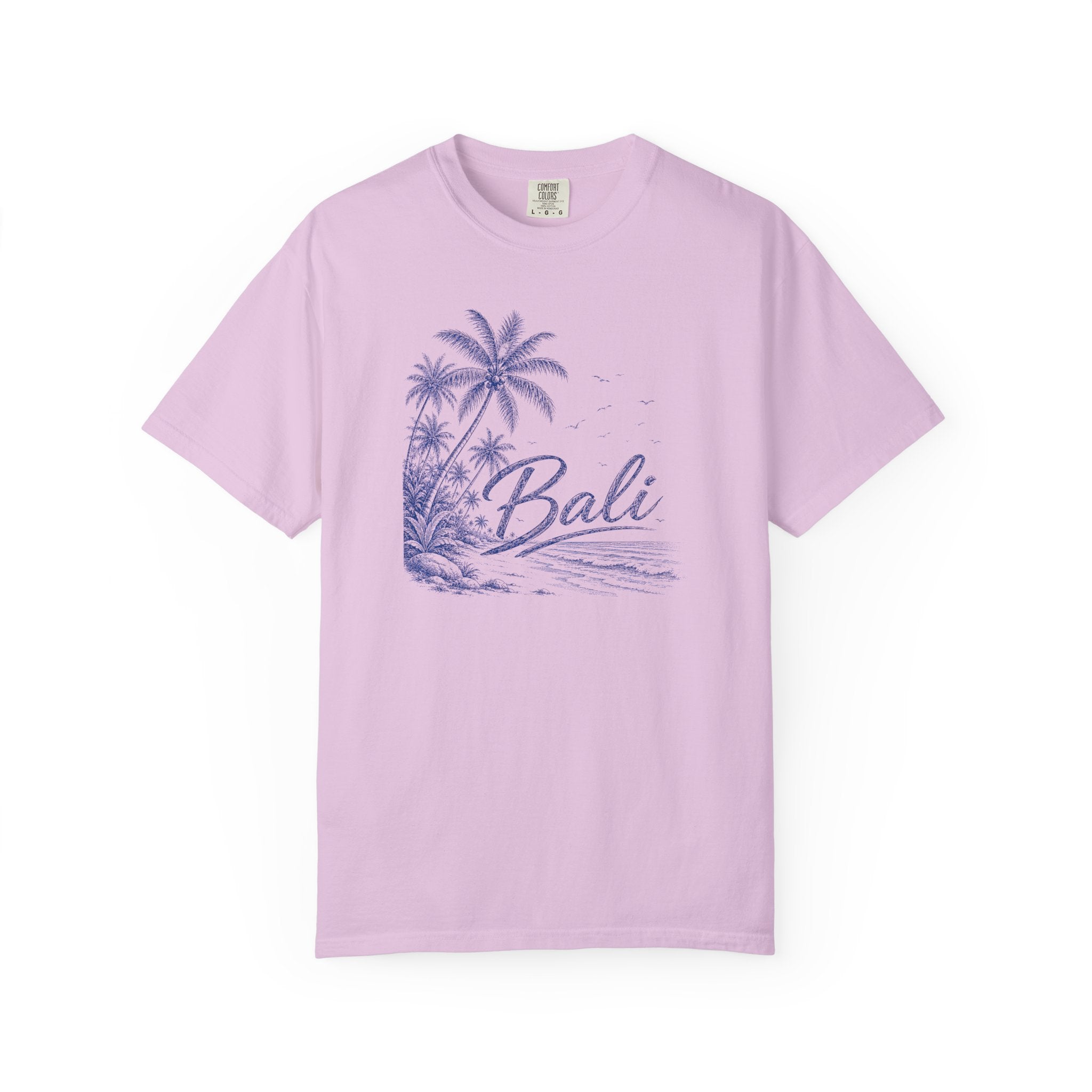 Bali Beach T‑Shirt — Pen Sketched Bali TShirt