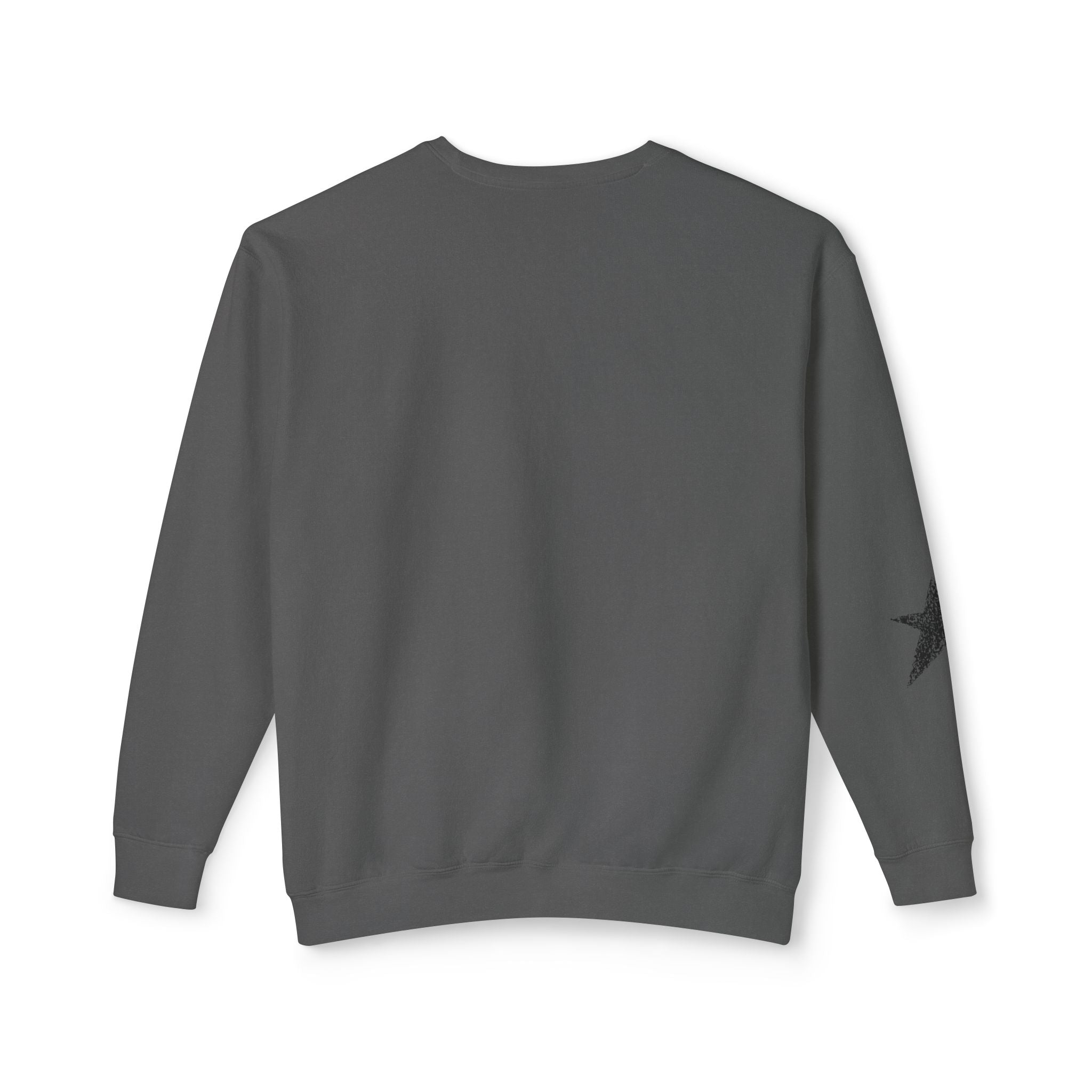 Star Sweatshirt — Black Star Crewneck Sweatshirt- Loungewear
