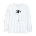 Palm Tree Long Sleeve T-Shirt — Minimal Tropical Graphic Tee