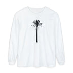 Palm Tree Long Sleeve T-Shirt — Minimal Tropical Graphic Tee