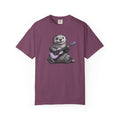 Otter Playing Purple Guitar Tshirt- Ocean life Tshirts
