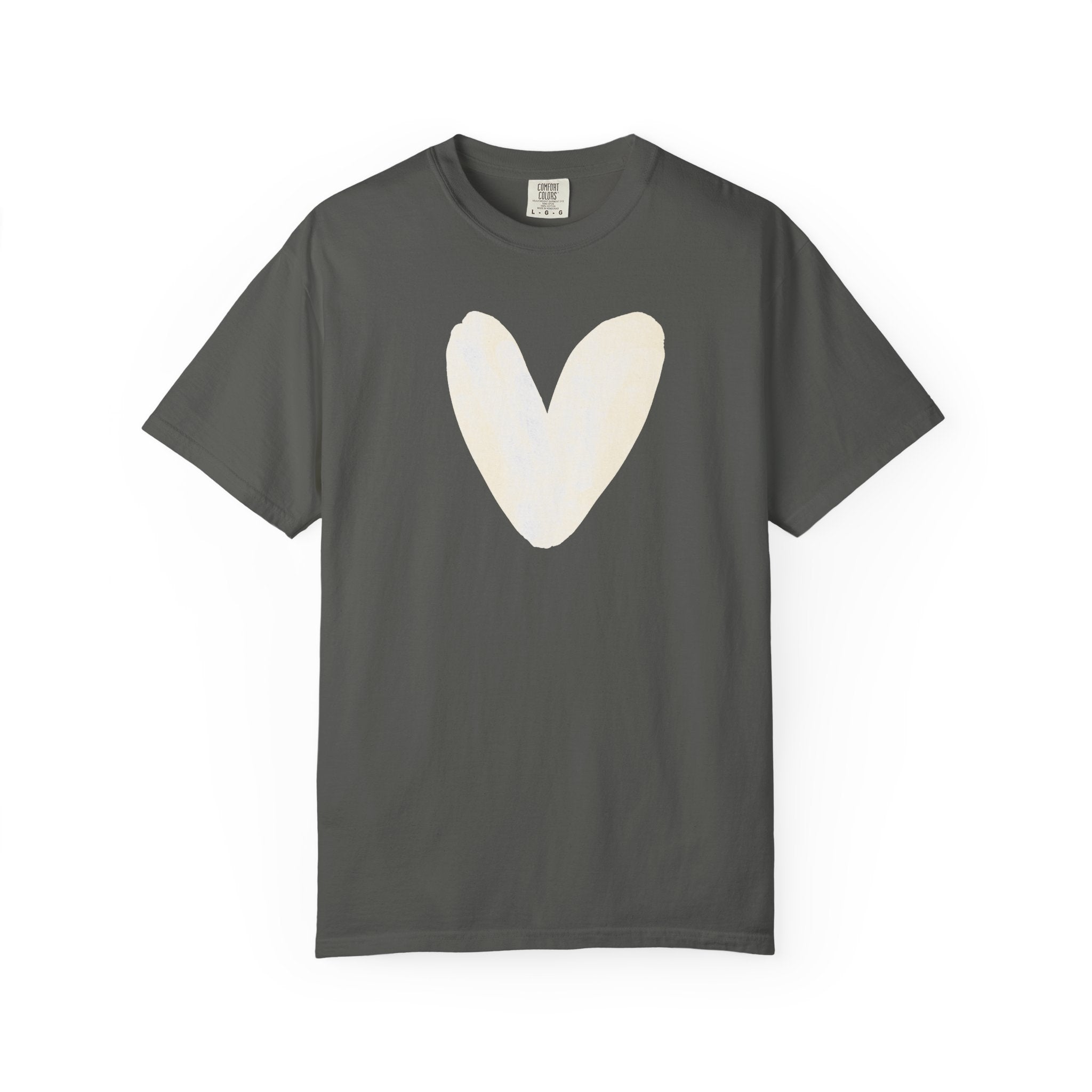 Heart Painted Graphic T-Shirt — Heart Tee for Casual Everyday Wear