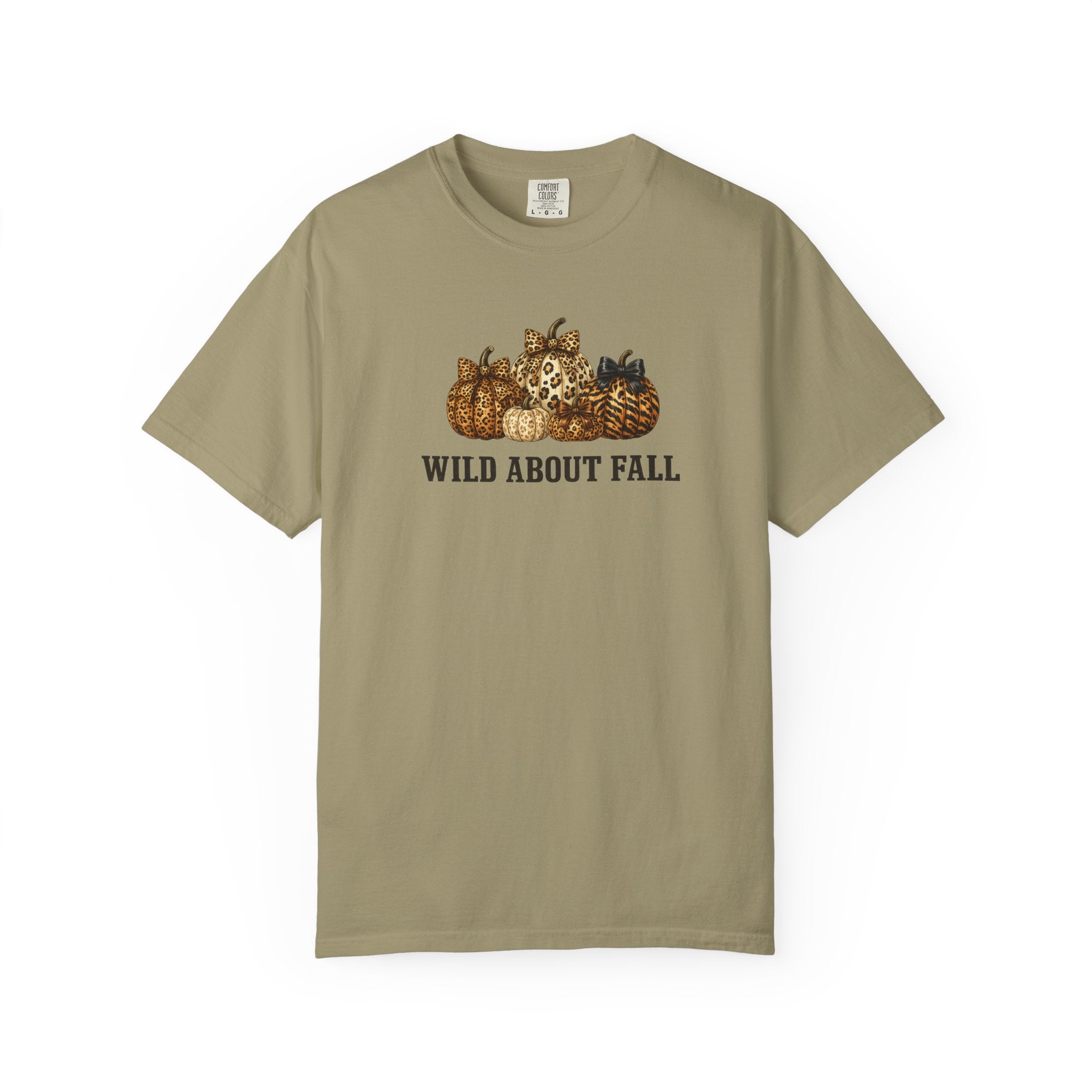 Wild About Fall Pumpkin T-Shirt — Animal Print Pumpkin Graphic Tee