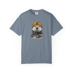 Otter in Beanie T-Shirt — Cute Graphic Tee for Animal Lovers