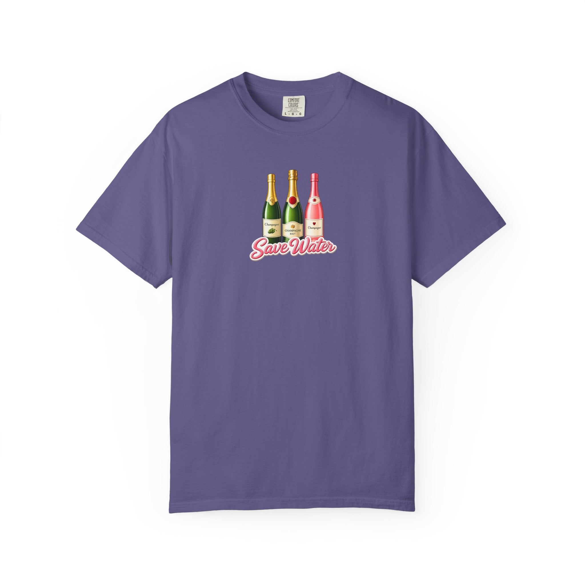 Save Water Champagne T-Shirt — Graphic Tee
