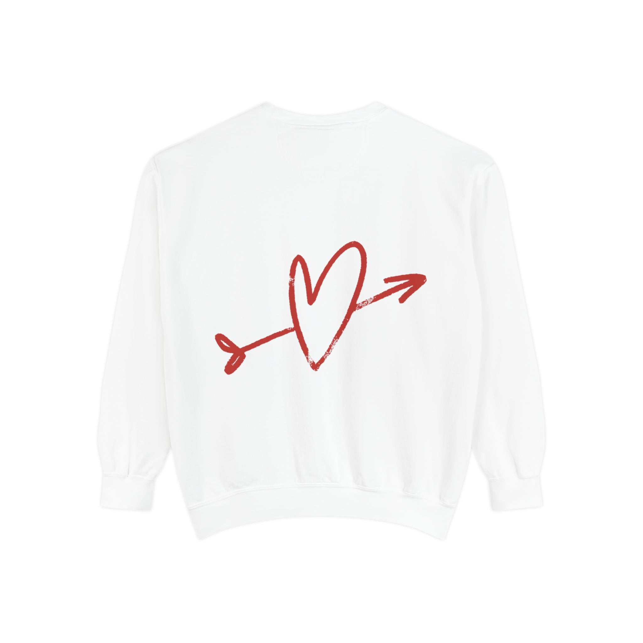 Colorful Heart Sweatshirt- Heart Fleece Sweatshirt- Loungewear