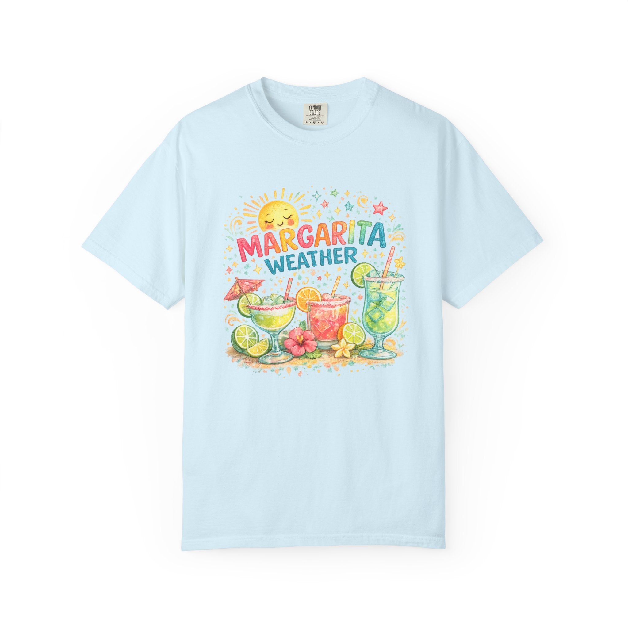 Margarita Weather T-shirt | Cocktail Illustration, Lime & Sunshine