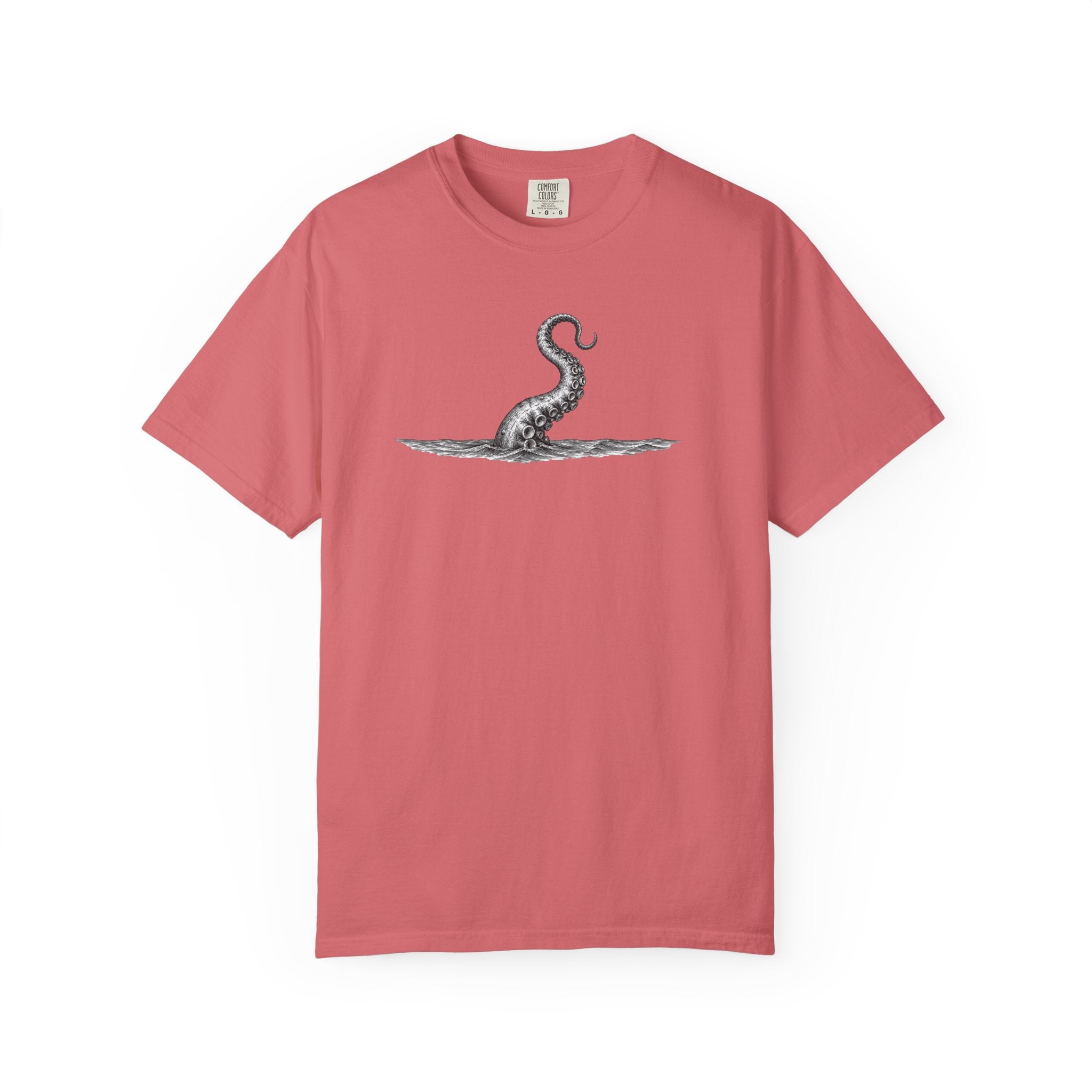 Octopus Tentacle Graphic T-Shirt- Ocean Life Tshirts