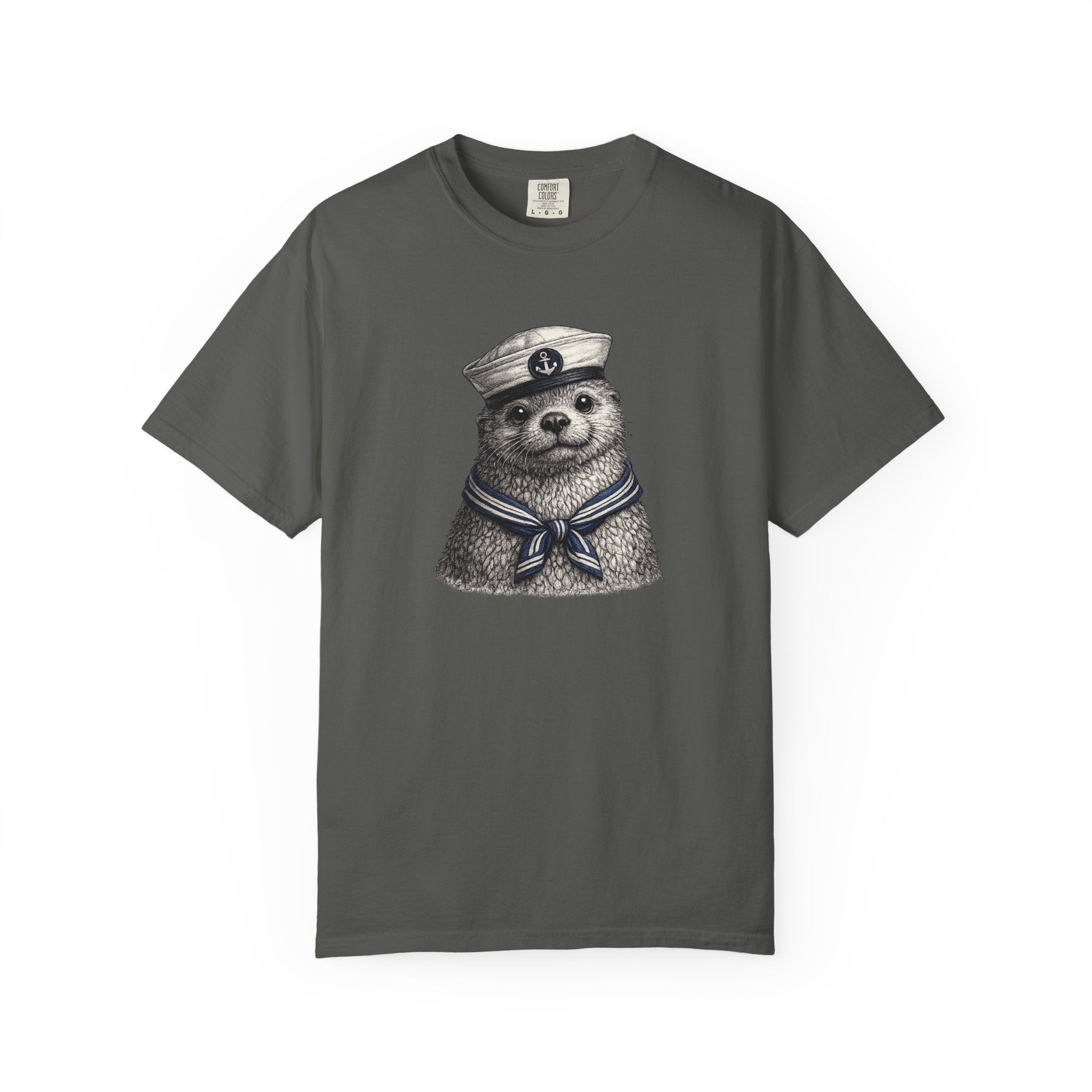 Otter Sailor Graphic T-Shirt — Cute Otter Animal Tee