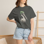 Pelican with Beanie T-Shirt — Ocean Life Graphic Tshirt