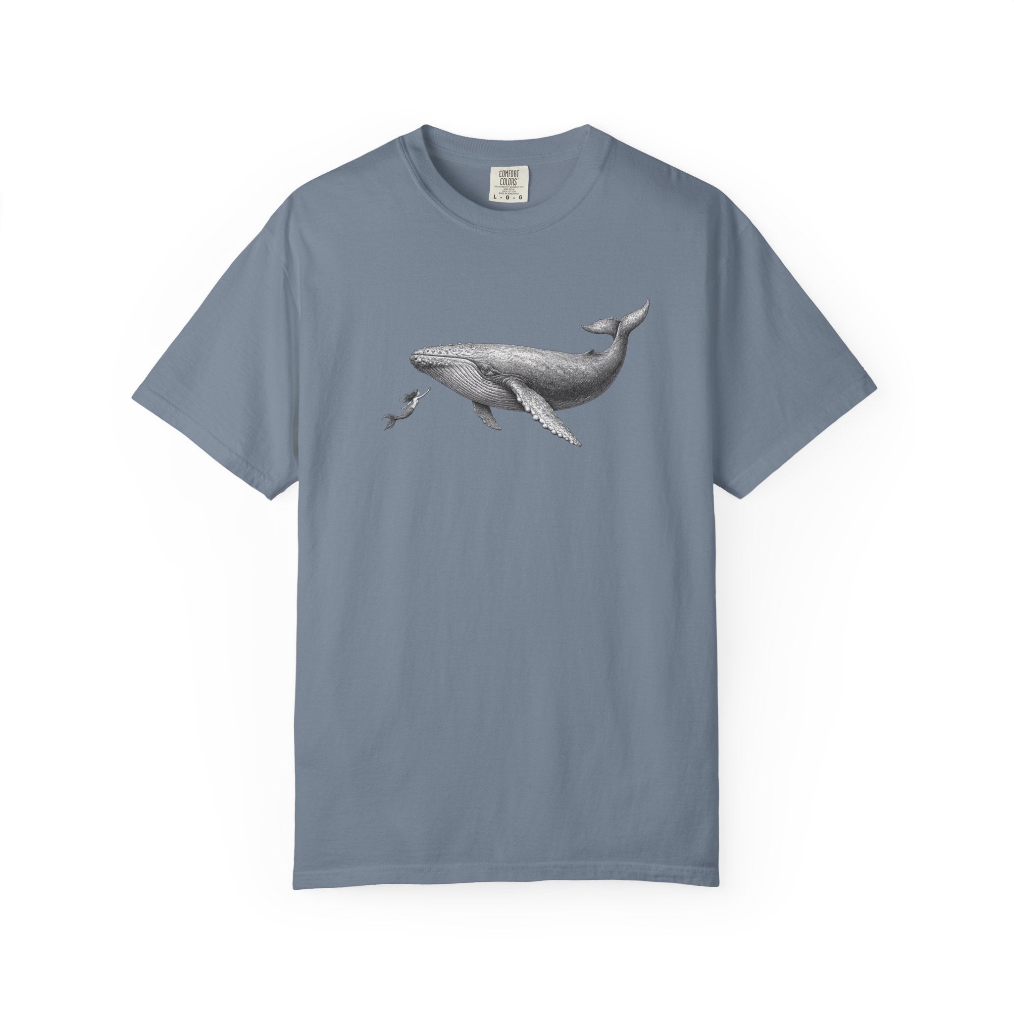 Whale & mermaid T-Shirt — Ocean Life Tshirt