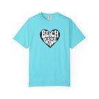 Beach Babe T-Shirt — White Print on Black Heart Graphic Tee