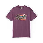Lake Mom T-Shirt — Retro Lakeside Sunset Graphic Tee