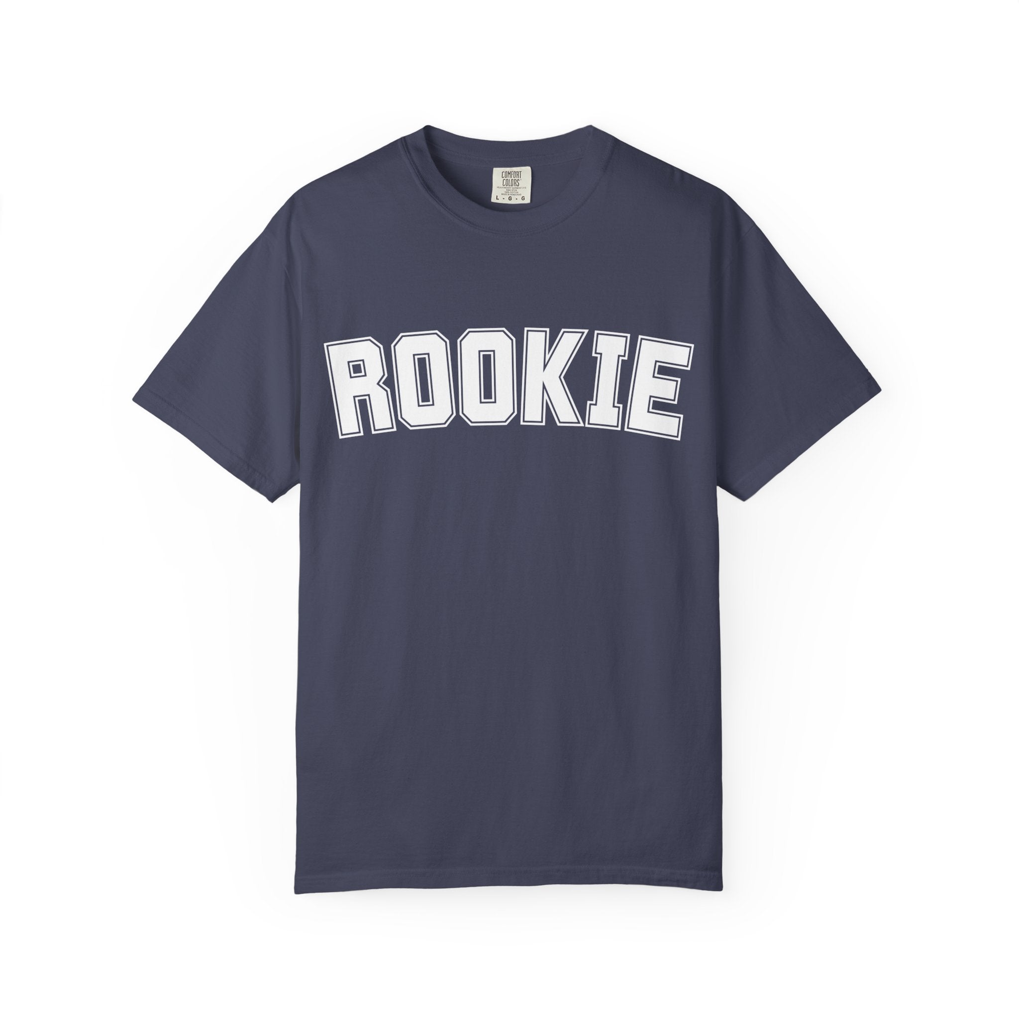 Rookie 01 Tshirt — Athletic Letterman Graphic T-Shirt