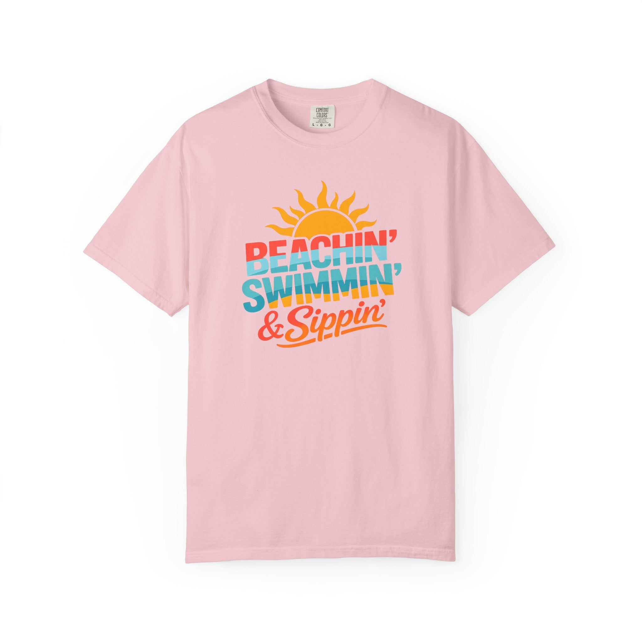 Beachin' Swimmin' & Sippin' T-shirt | Summer Tee