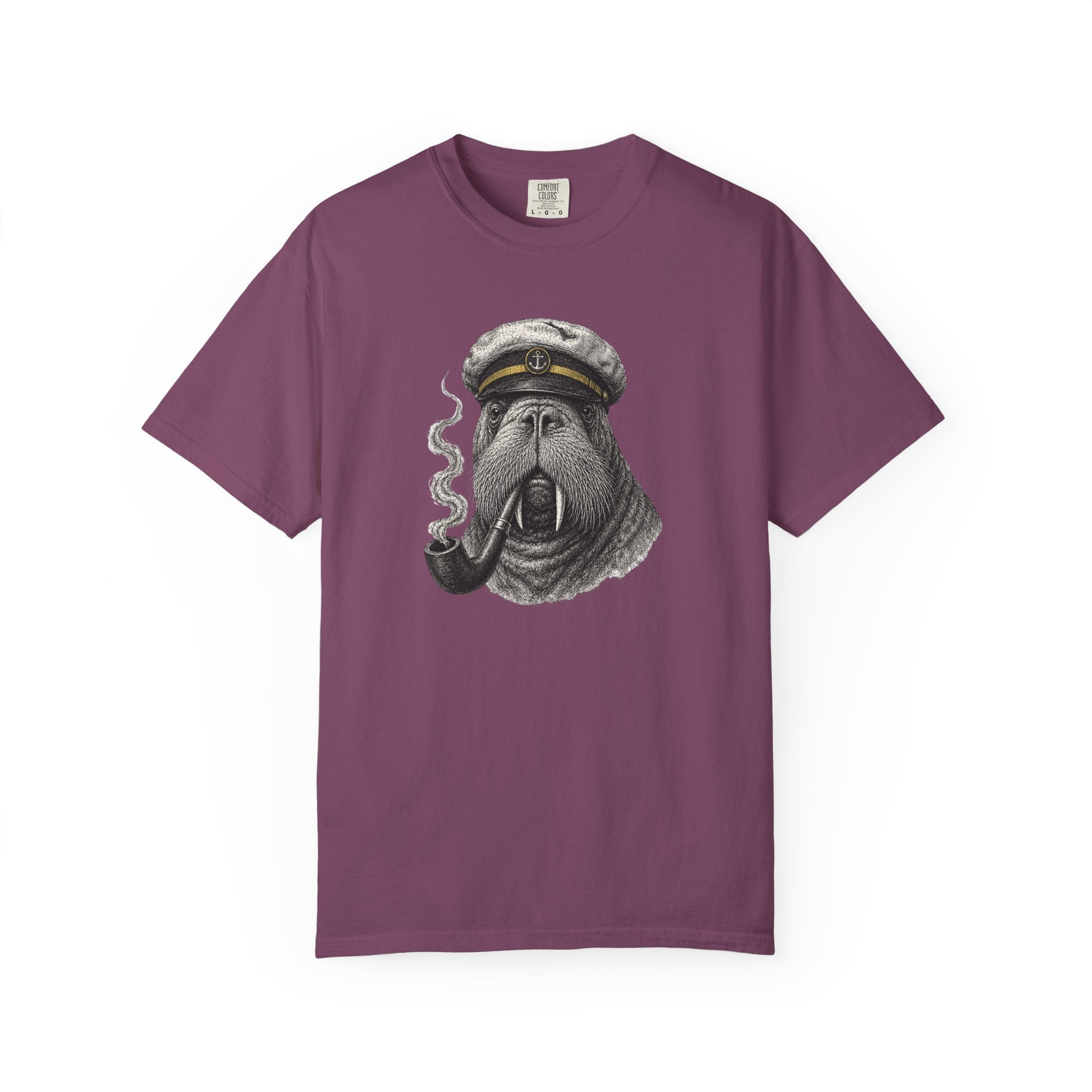 Captain Walrus T-Shirt — Ocean Life Tshirt Design