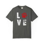 Red Paw Print T-Shirt | Minimal Animal Pet Lover Shirt
