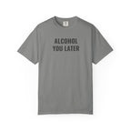 Gray t-shirt with 'LIFT WEIGHTS EST. 2023' text on a white background