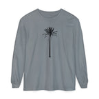 Palm Tree Long Sleeve T-Shirt — Minimal Tropical Graphic Tee