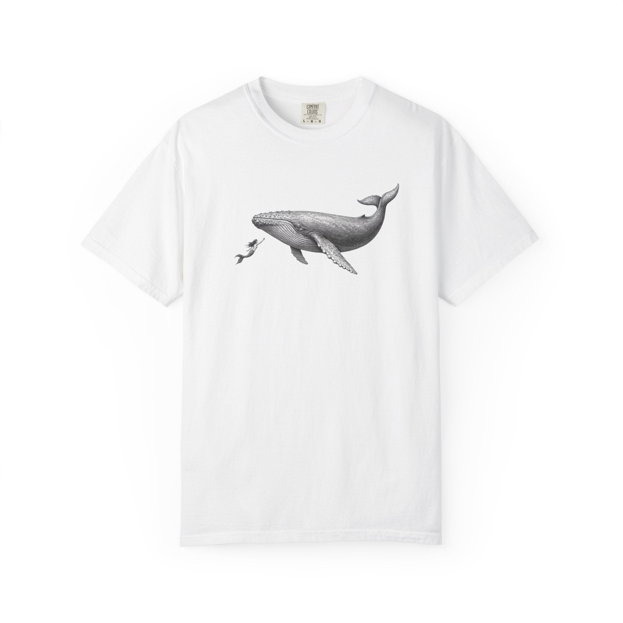 Whale & mermaid T-Shirt — Ocean Life Tshirt