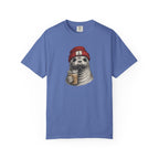 Seal in Beanie with Ice Coffee TShirt — Cute Seal Graphic T-Shirt