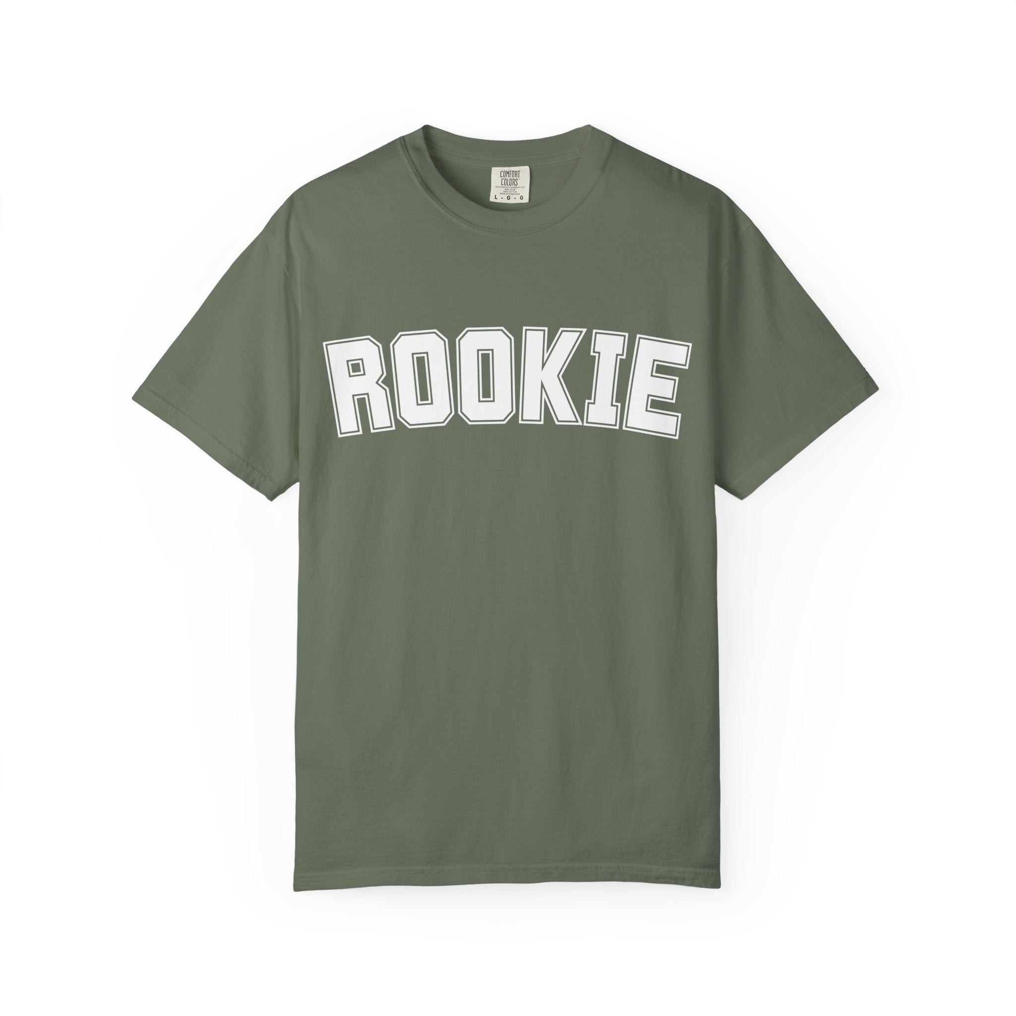 Rookie 01 Tshirt — Athletic Letterman Graphic T-Shirt