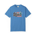 Lake Mom T-Shirt — Retro Lakeside Sunset Graphic Tee