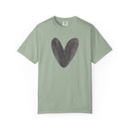 Heart Brushstroke T-Shirt — Minimal Watercolor Heart Tee