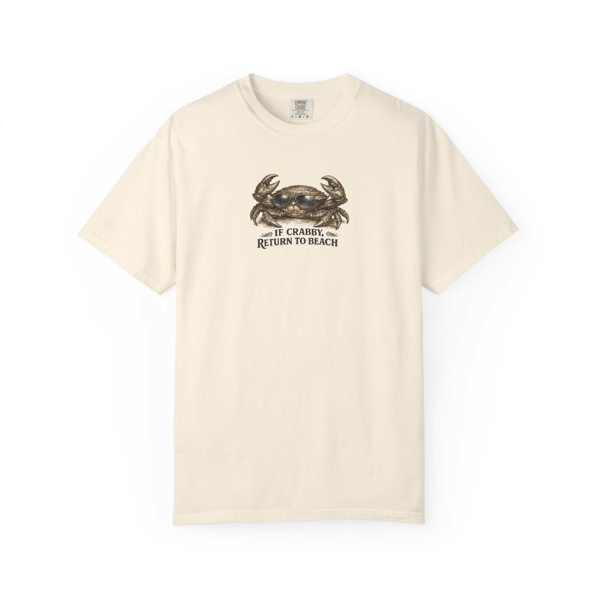If Crabby Return To Beach  Vintage T-shirt- Cute Graphic Tshirts
