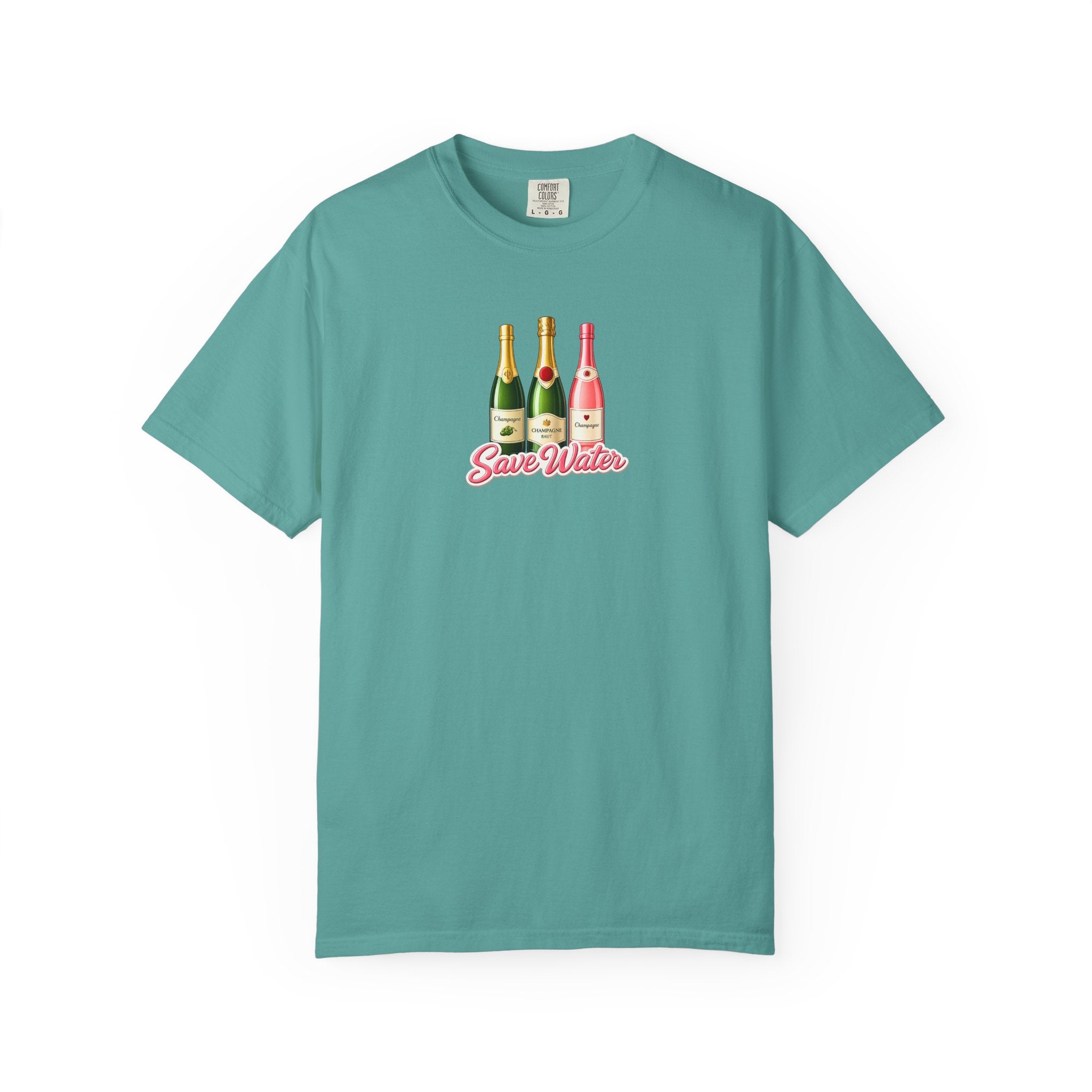 Save Water Champagne T-Shirt — Graphic Tee