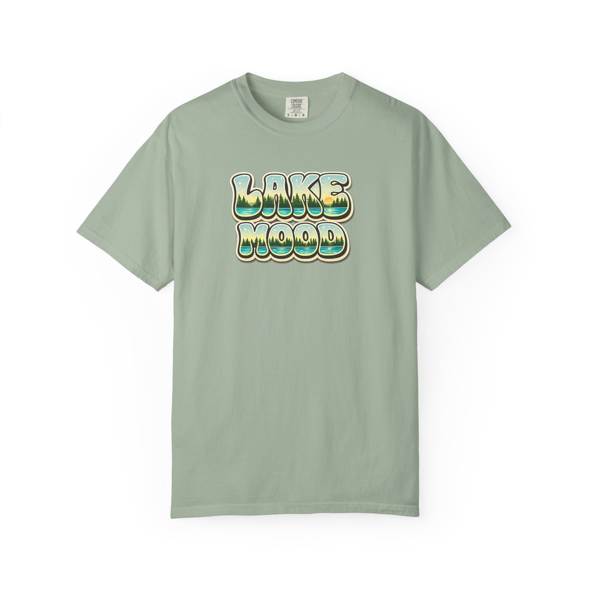 Lake Mood T-Shirt — Retro Bubble Letter Graphic Tee