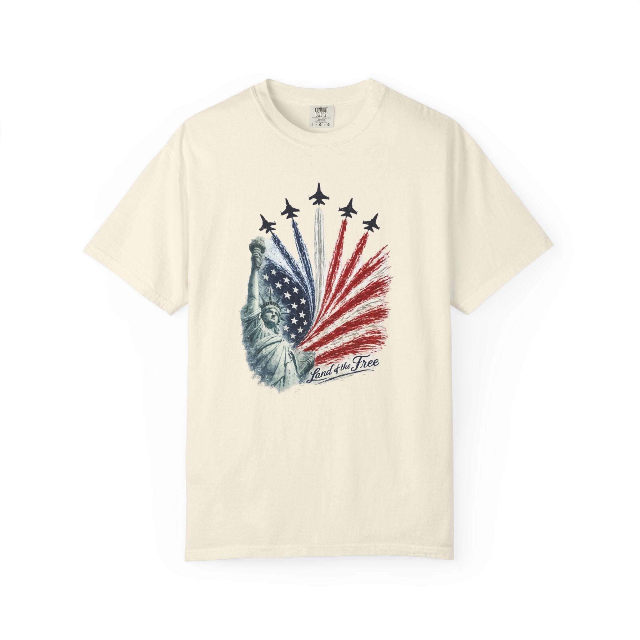 Statue of Liberty American Flag T-Shirt — Proud Land of the Free Tee