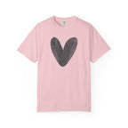 Heart Brushstroke T-Shirt — Minimal Watercolor Heart Tee