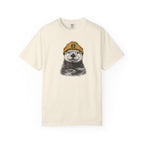 Otter in Beanie T-Shirt — Cute Graphic Tee for Animal Lovers