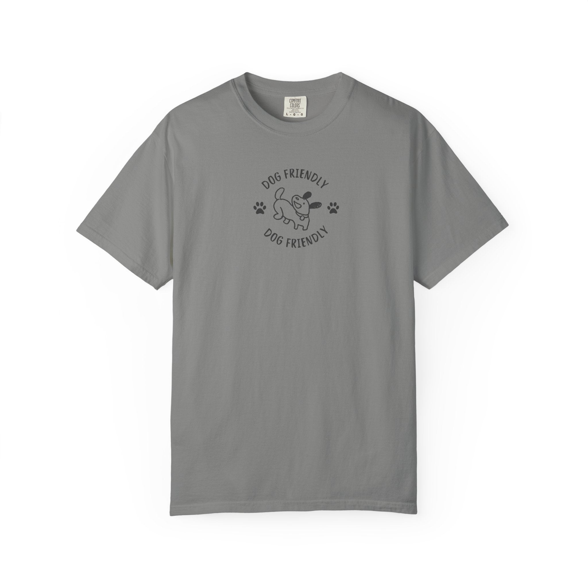Dog Friendly T-Shirt — Cute Paw Print &  Dog Graphic Tee