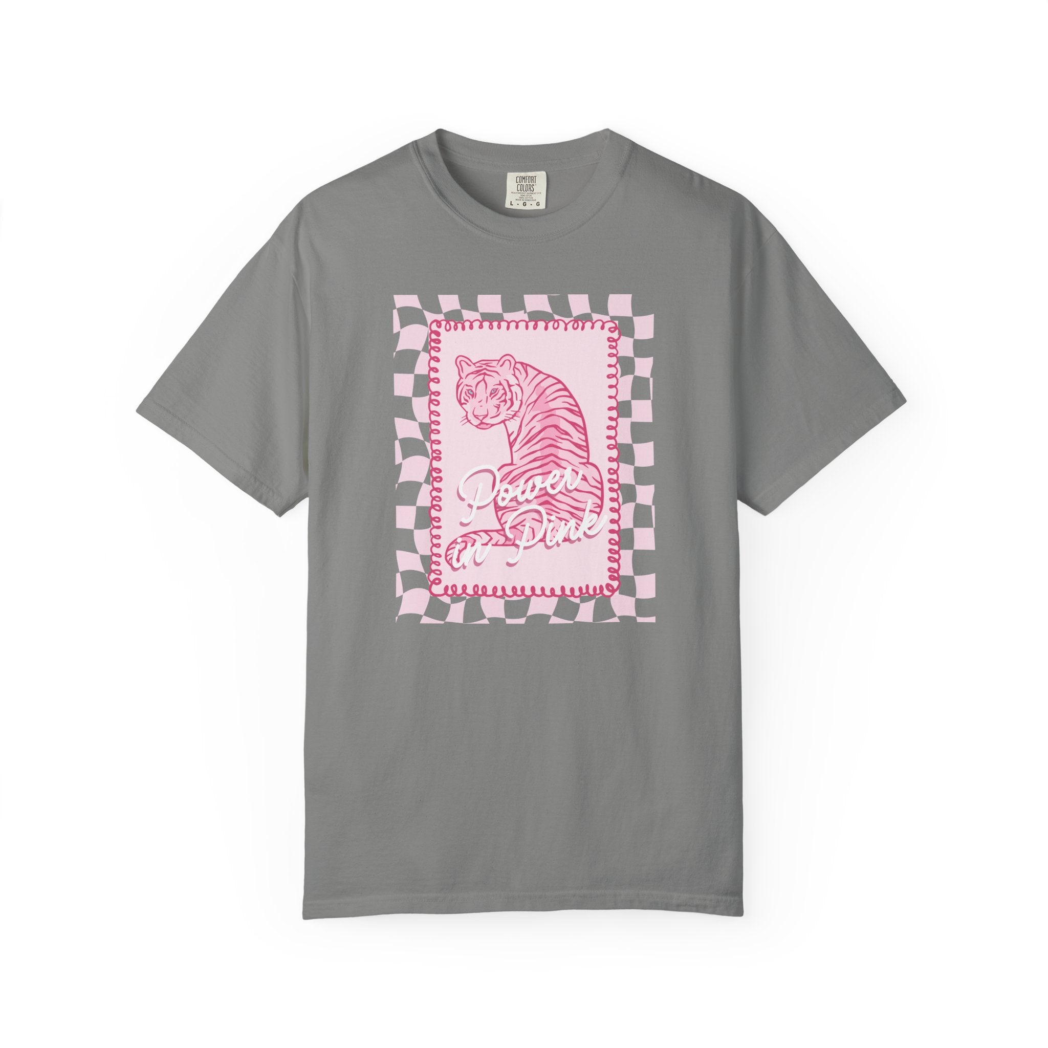 Power in Pink Tiger Tshirt- Cute Tshirts